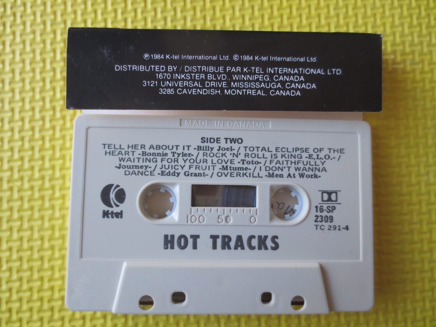 HOT TRACKS, Rock and Roll Tape, Rock Cassette, Joe Jackson Tapes, Rock Tapes, Tape Cassette, Music Cassette, 1984 Cassette