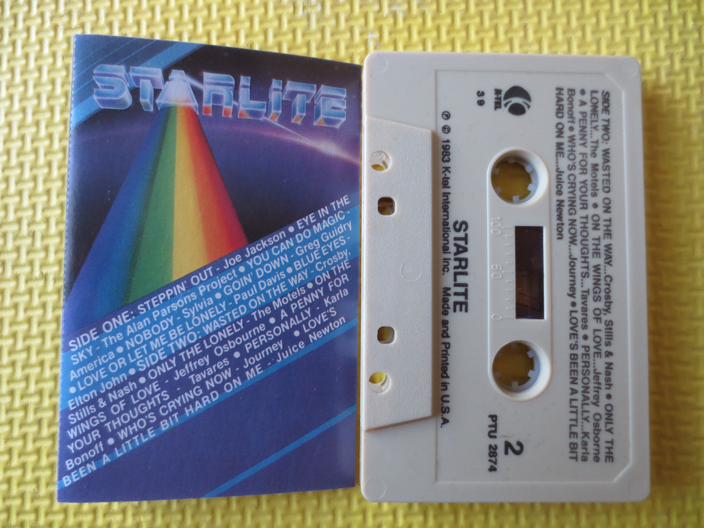 STARLITE, Rock and Roll Tape, Rock Cassette, Joe Jackson Tapes, Rock Tapes, Tape Cassette, Music Cassette, 1982 Cassette