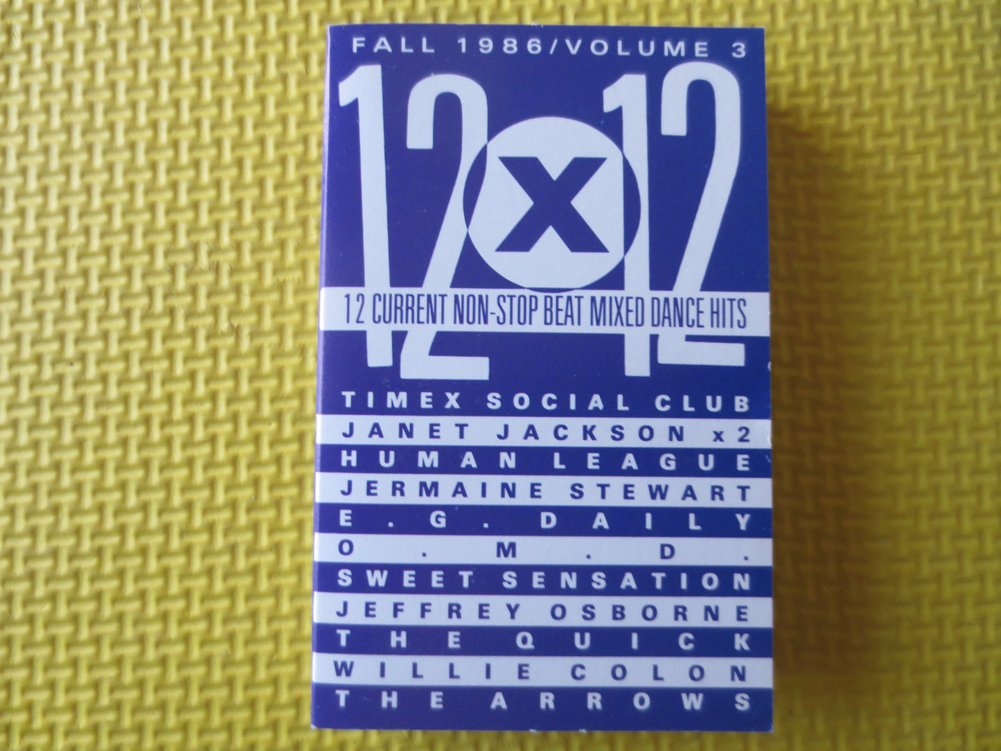 12 X 12, FALL 1986, Volume 3, Rock and Roll Tape, Rock Cassette, Rock Tapes, Tape Cassette, Music Cassette, 1987 Cassette