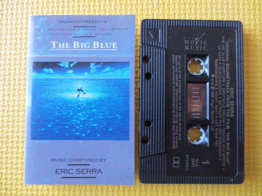 The BIG BLUE, Movie SOUNDTRACK, Soundtrack Tapes, Tranquility Cassette, Meditation Tapes, Meditation Music, 1988 Cassette