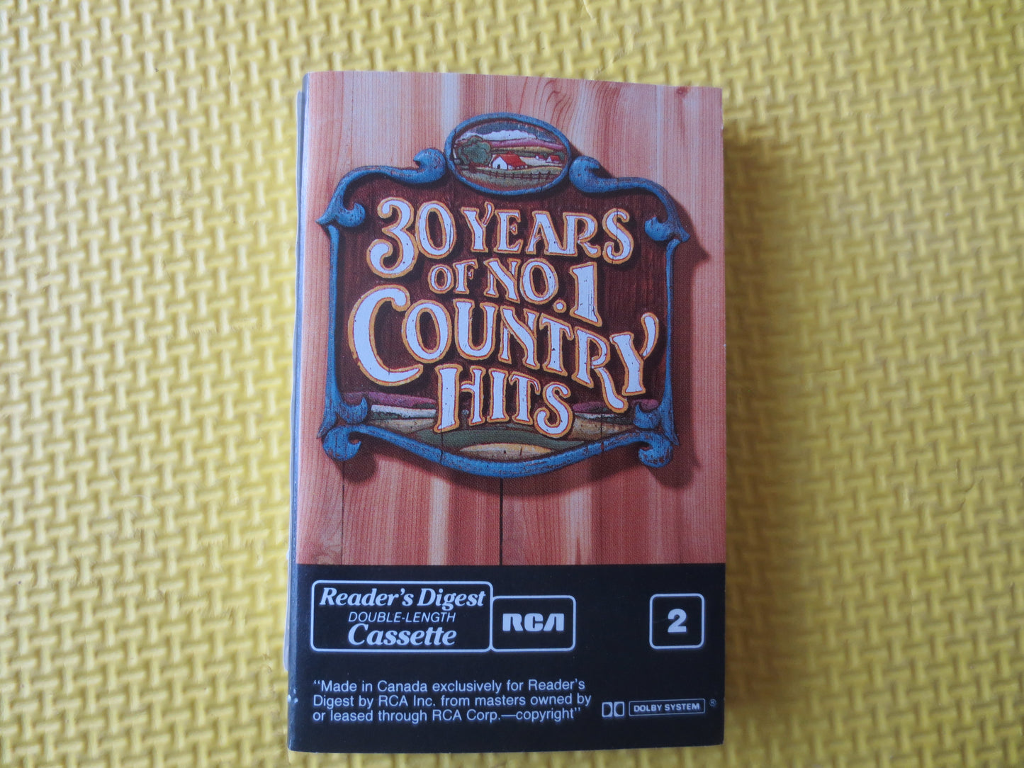 30 Years of NUMBER 1 Hits, COUNTRY Music Tape, Readers Digest Tape, Tape Cassette, Country Cassette, Cassette, 1986 Cassette