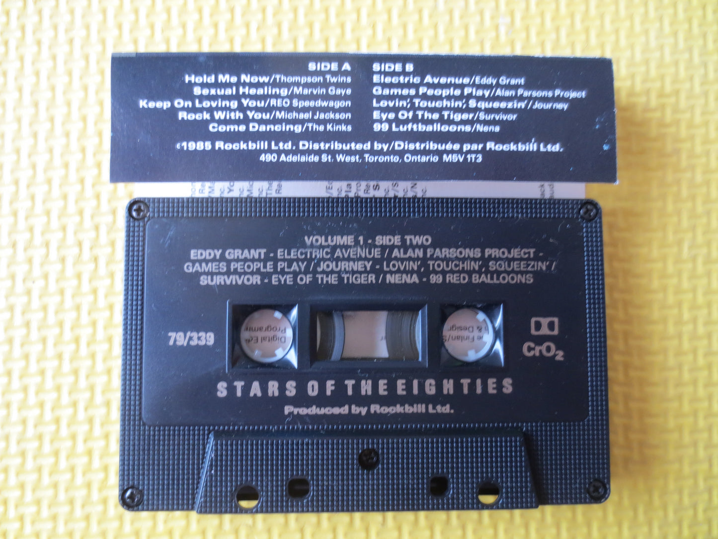 STARS of the EIGHTIES, Volume 1, 80s Tape, 80s Cassette Music, Tape Cassette, Music Cassette, Pop Cassette, 1985 Cassette