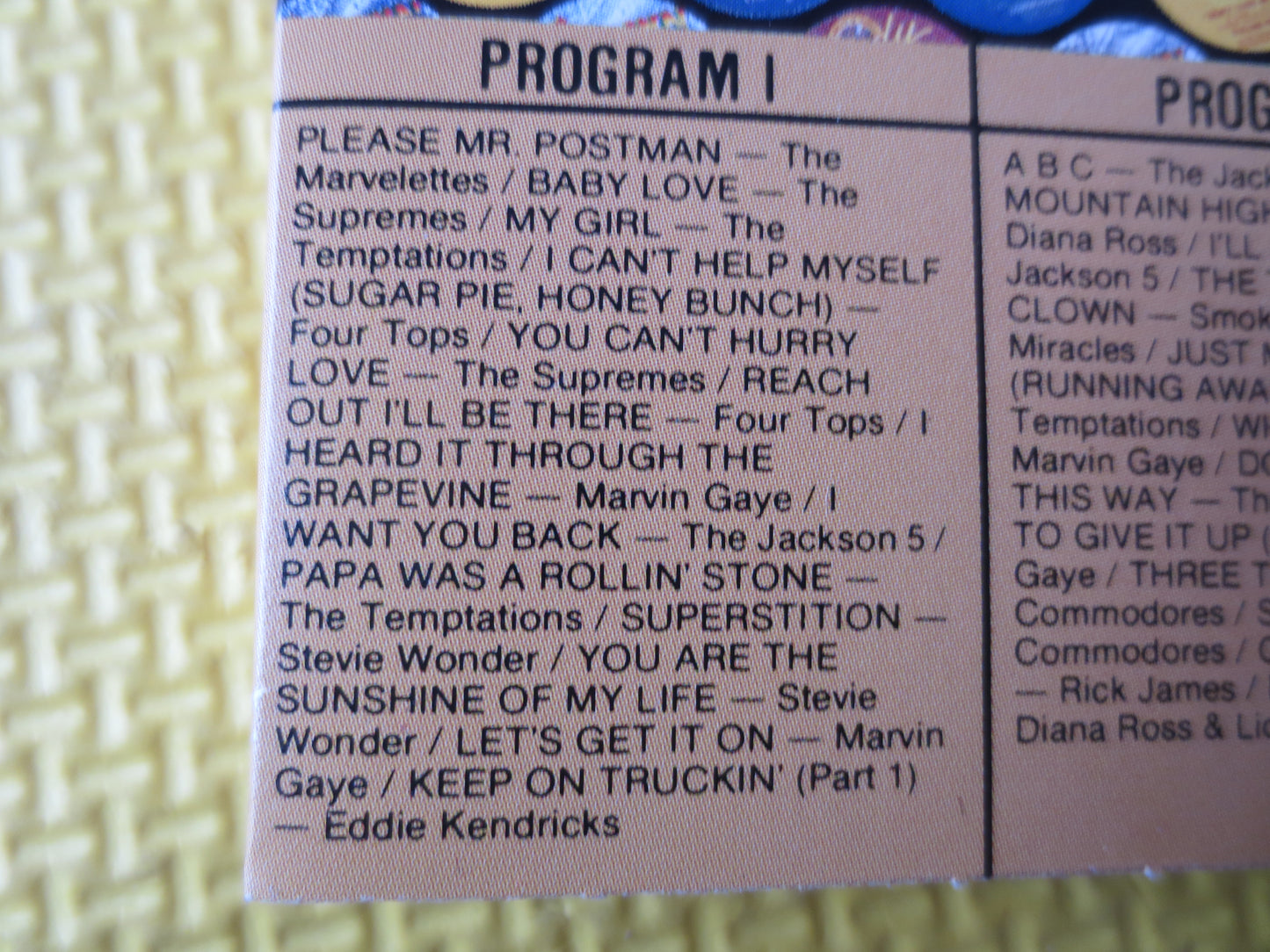 25 NUMBER 1 HITS, JUKEBOX Tapes, The Supremes Tapes, The Jackson 5 Tapes, Tape Cassette, Music Cassette, 1988 Cassette