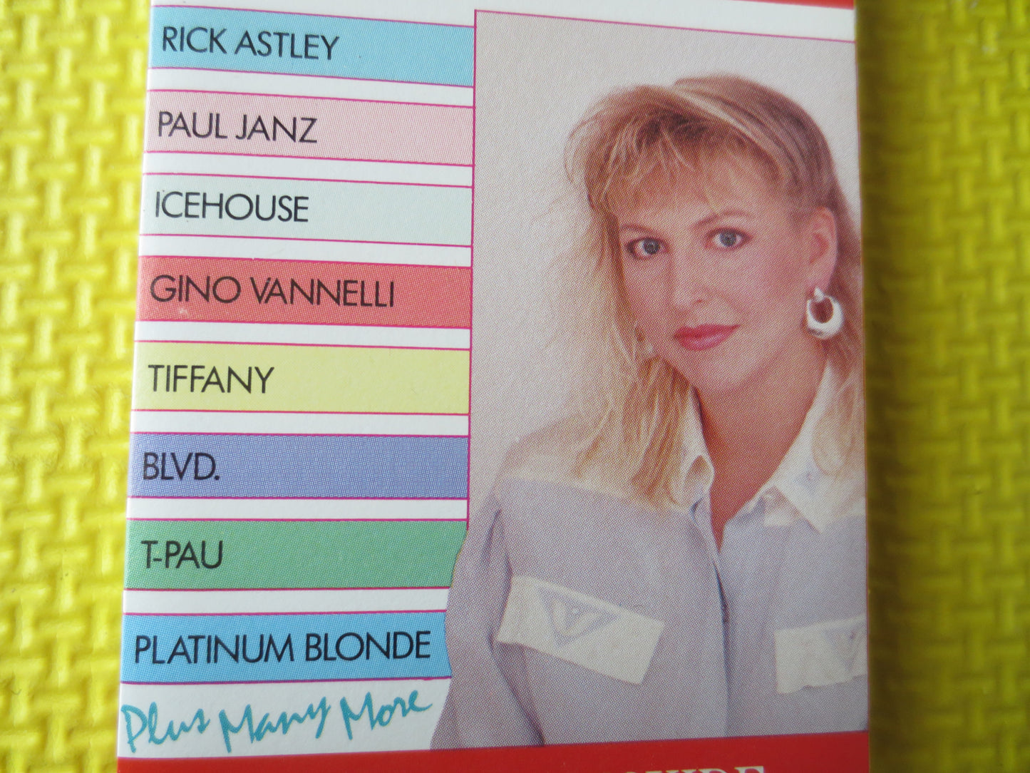 The VIDEO HITS, Album 2, RICK Astley Tapes, Tiffany Tapes, Cassette Music, Tape Cassette, Music Cassette, 1988 Cassette