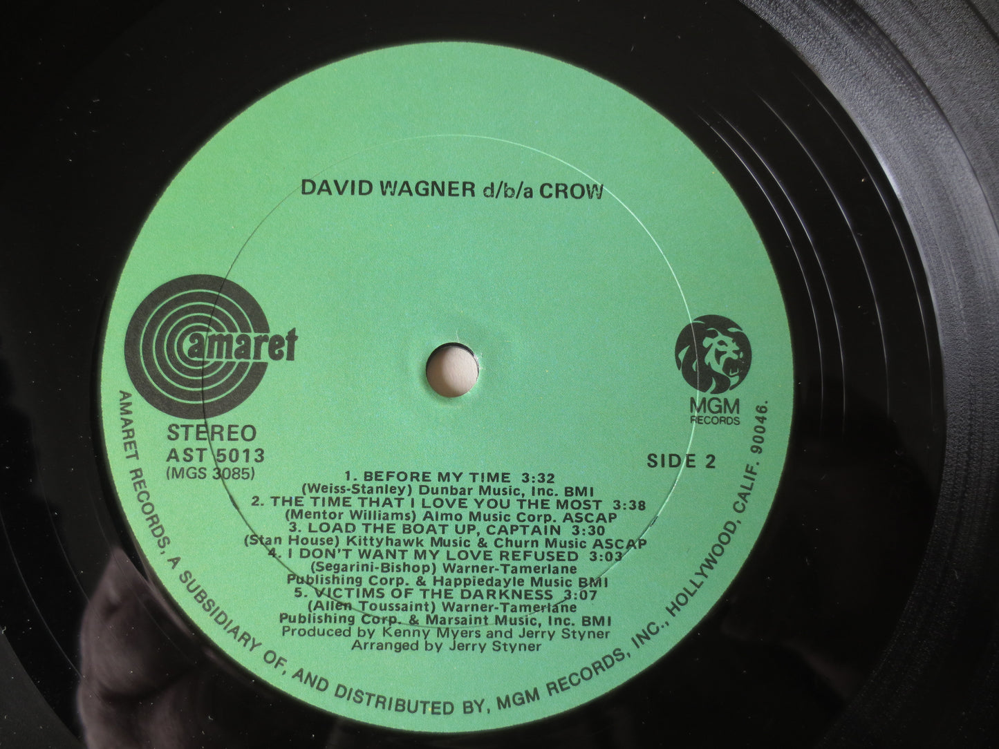 DAVID WAGNER, CROW, David Wagner Records, Blues Records, Vintage Vinyl, David Wagner Albums, Rock Albums, Lps, 1972 Records