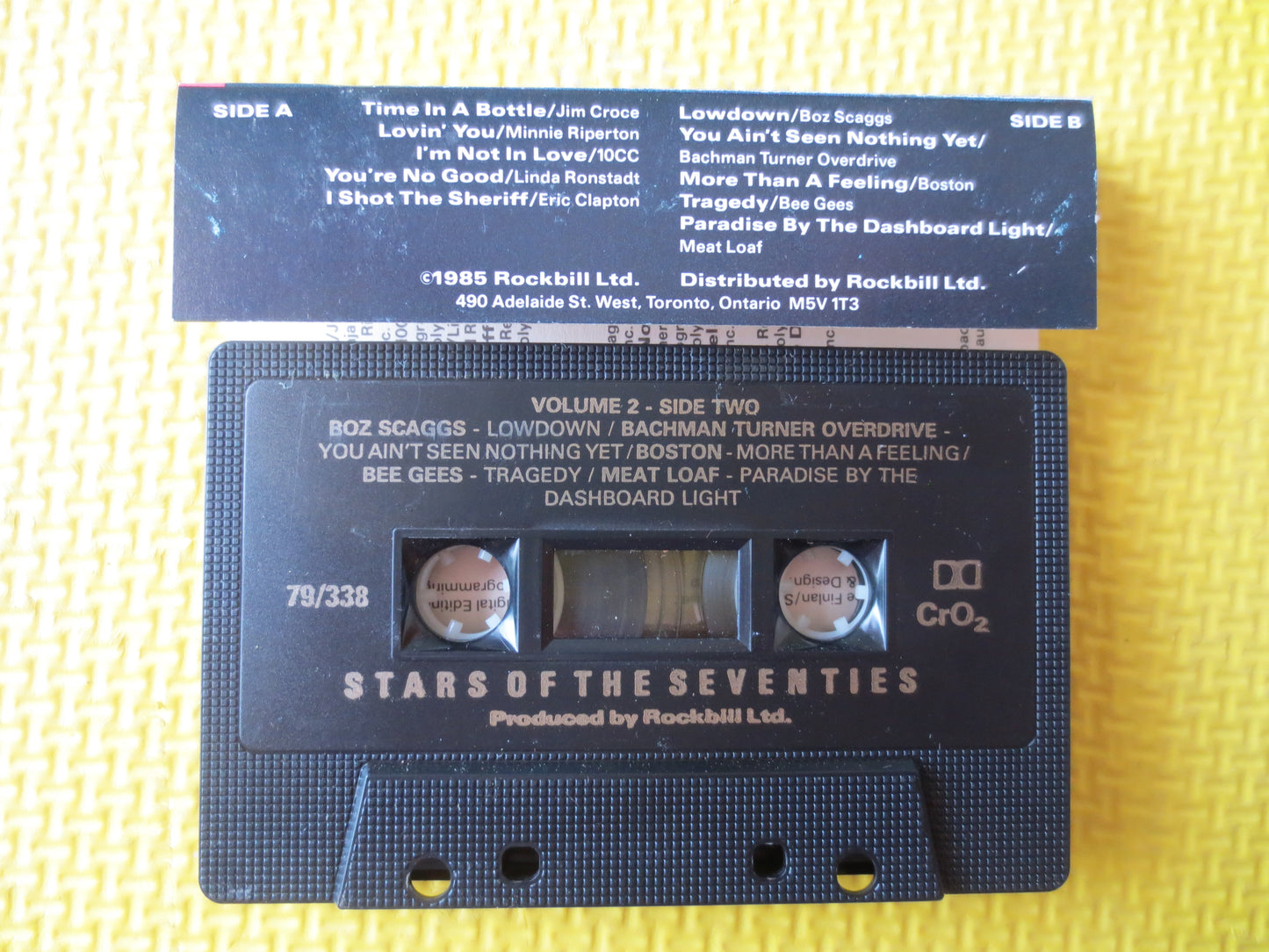 STARS of the SEVENTIES, Volume 2, 70s Tape, 70s Cassette Music, Tape Cassette, Music Cassette, Pop Cassette, 1985 Cassette