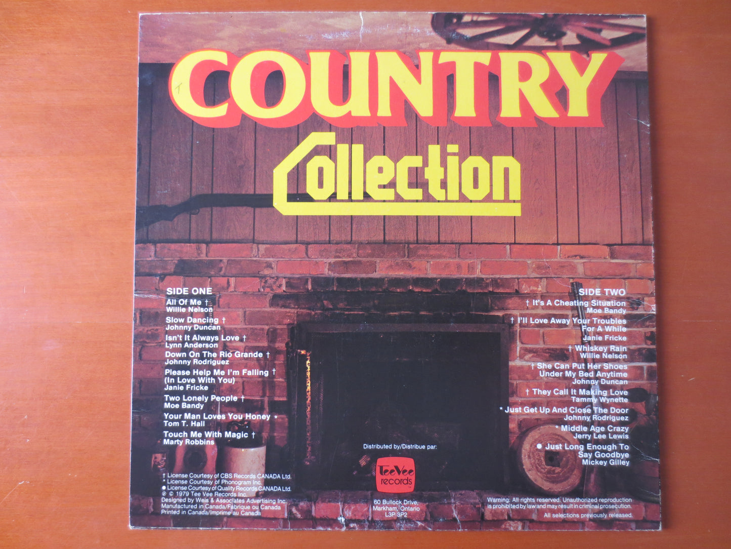 COUNTRY RECORDS, Country COLLECTION, Country Albums, Country Music, Tee Vee Records, Country Lp, Vinyl Record, 1979 Records