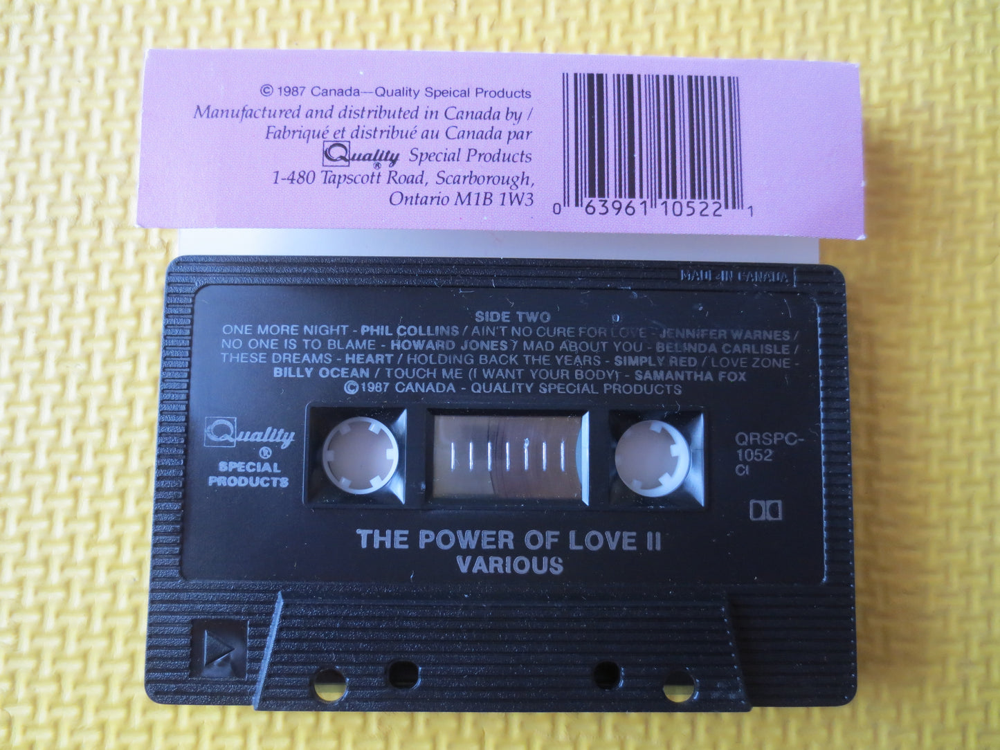 The POWER of LOVE, LOVE Music, Pop Music Tape, Romance Tape, Romance Cassette, Music Cassettes, Music Tapes, 1987 Cassette