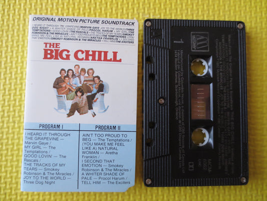 The BIG CHILL, SOUNDTRACK, Rock Music, Rock and Roll Tape, Rock Music Cassette, Music Cassettes, Abba Tapes, 1983 Cassette