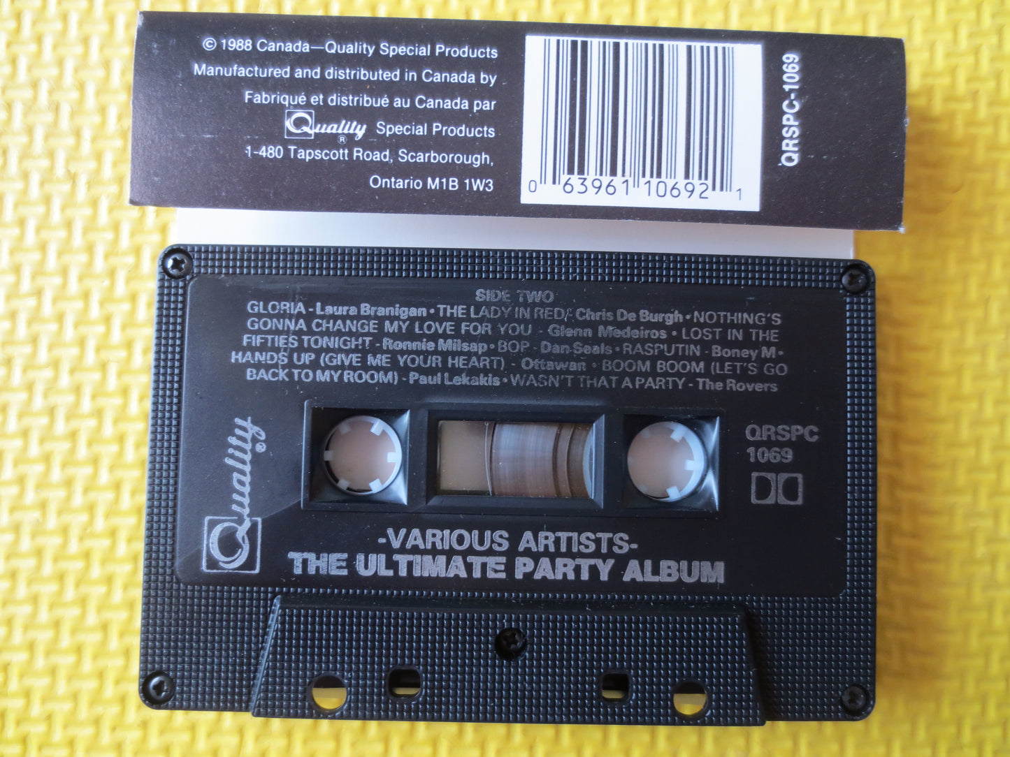 ULTIMATE PARTY ALBUM, Rock Music, Rock and Roll Tape, Rock Music Cassette, Music Cassettes, Abba Tapes, Tapes, 1988 Cassette