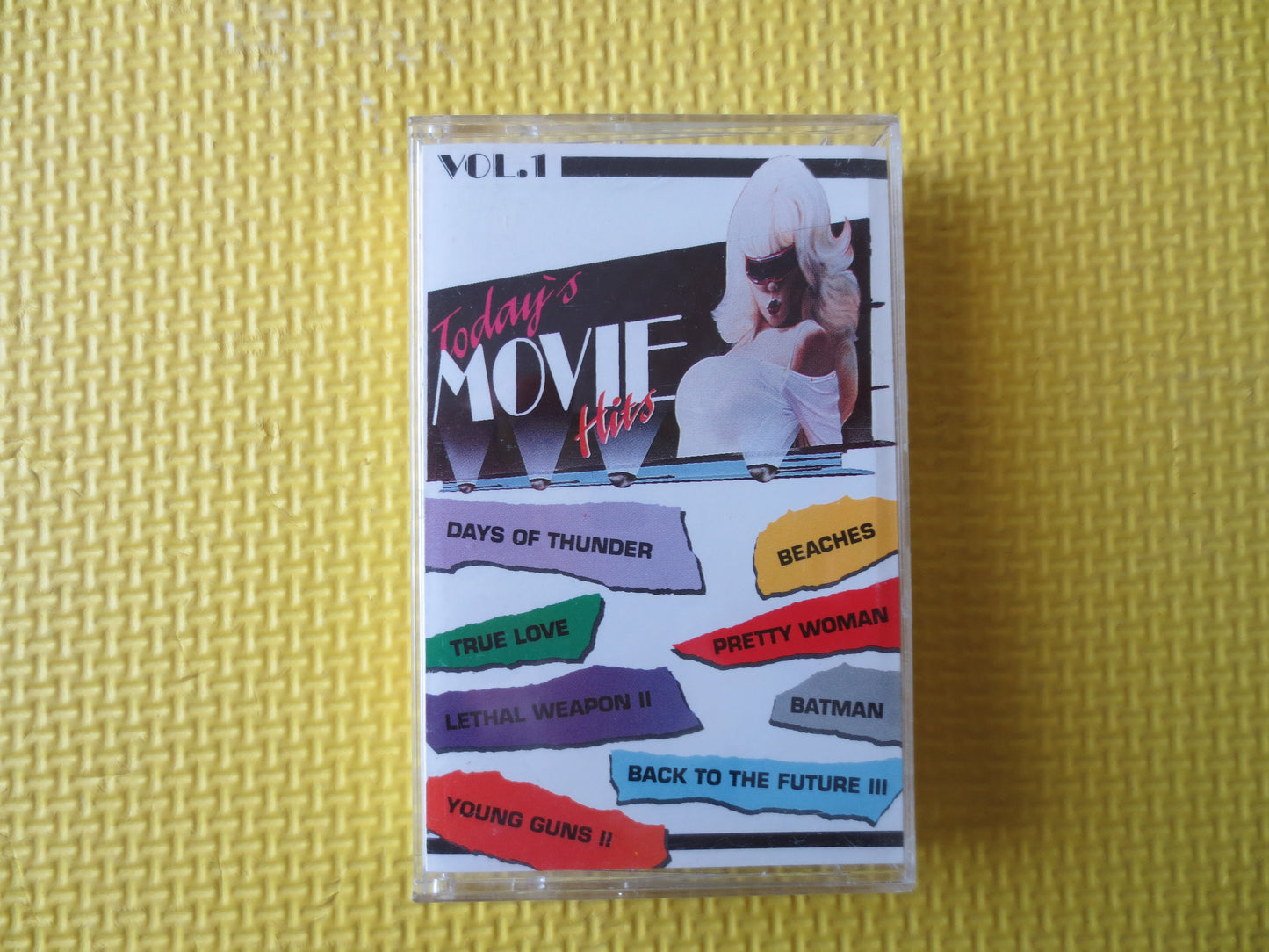 Today's MOVIE HITS, Volume 1, MOVIE Songs, Soundtrack Tapes, Tape Cassette, Movie lp, Tapes, Rock Cassette, Cassette Music