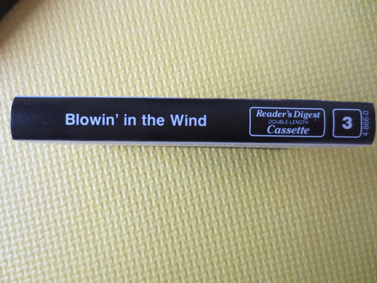 BLOWIN' in the WIND, Volume 3,  Readers Digest, Rock Music, Rock and Roll Tape, Rock Music Cassette, Music Cassettes, 1985 Cassette