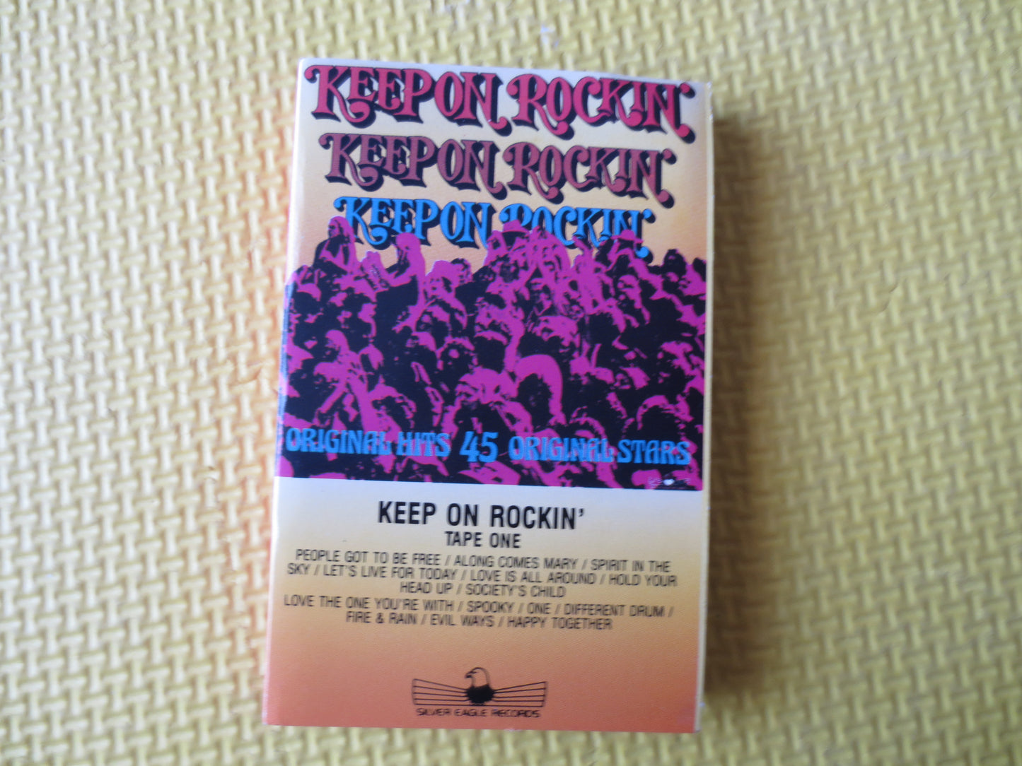 KEEP on ROCKIN', ROCK Cassette, The Troggs Tape, Argent Tapes, Grass Roots Tapes, Santana Tapes, Cassettes, 1985 Cassette