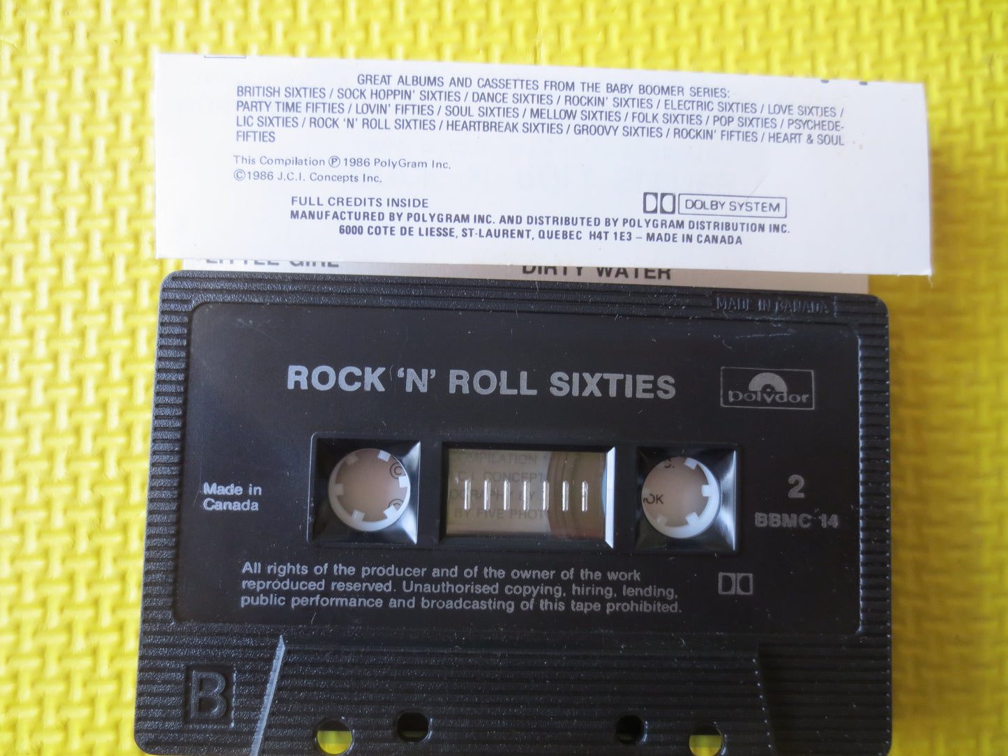 ROCK 'N ROLL SIXTIES, 60s Music Tapes, The Monkees Tapes, The McCoys Tape, Music Tapes, Cassette, Tapes, Music Cassette