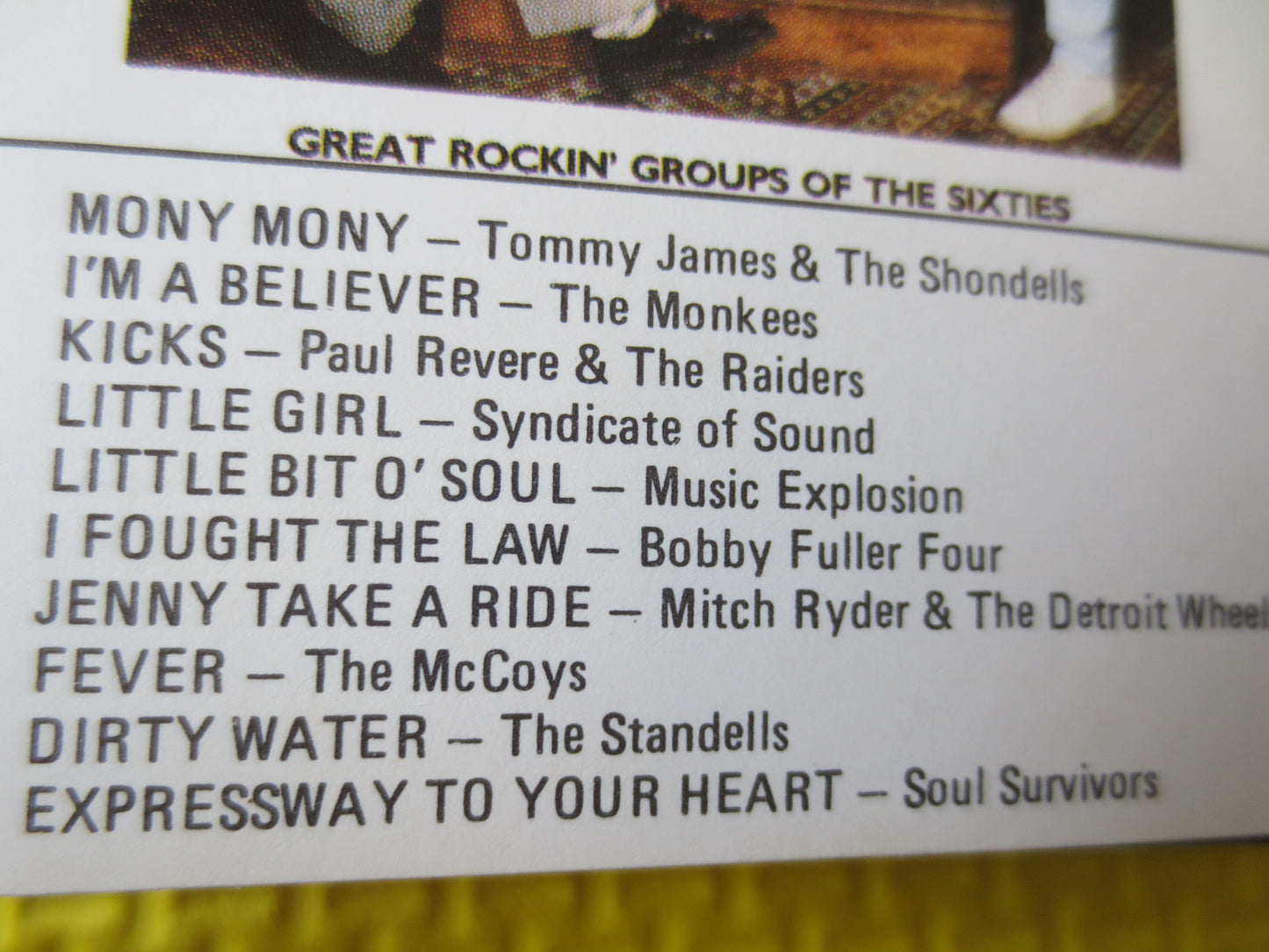 ROCK 'N ROLL SIXTIES, 60s Music Tapes, The Monkees Tapes, The McCoys Tape, Music Tapes, Cassette, Tapes, Music Cassette