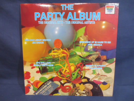 The PARTY ALBUM, Original HITS, Jim Croce Record, The Rovers Record, Neil Sedaka Record, Vintage Vinyl, Lps, 1983 Records