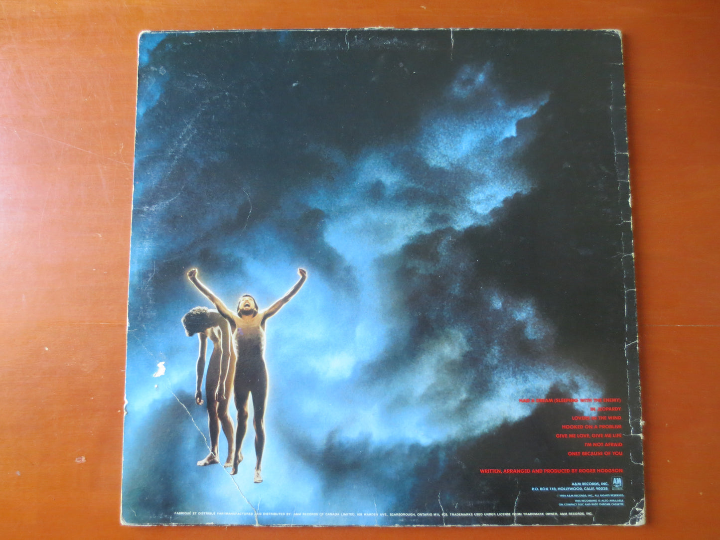 ROGER HODGSON, In the EYE of the Storm, Roger Hodgson lps, Roger Hodgson Albums, Classic Rock Albums, lps, 1984 Records