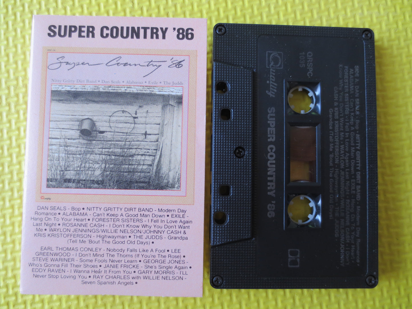 SUPER COUNTRY '86, Kenny Rogers Tape, George Jones Tape, Country Cassette, Exile Tape, Music Tapes, Cassette, Music Cassette