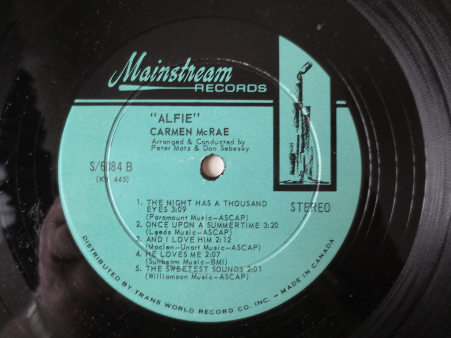 CARMEN McRAE, ALFIE, Carmen McRae Records, Carmen McRae Vinyl, Record Vinyl, Soundtrack Records, Vinyl Albums, 1966 Records