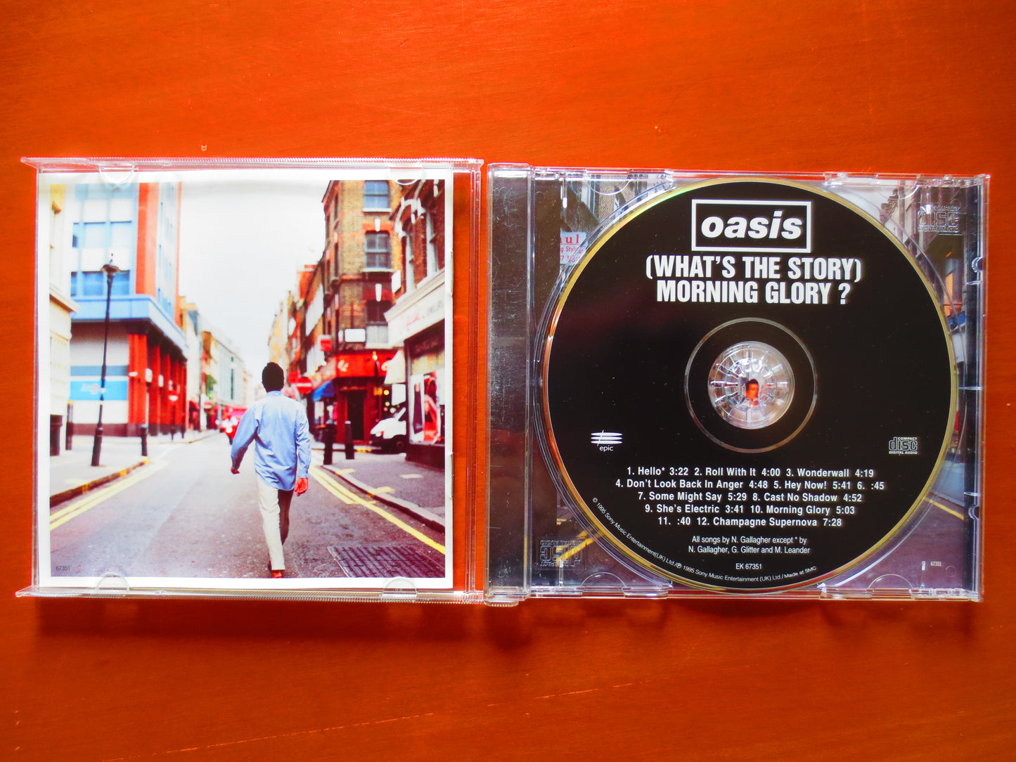 OASIS, MORNING Glory, OASIS Cd, Rock Compact Disc, Oasis Album, Oasis Lp, Rock Lp, Rock Cd, Classic Rock Cd, 1995 Compact Disc