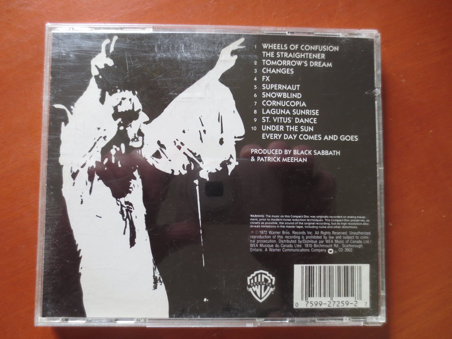 BLACK SABBATH, Black SABBATH Cd, Black Sabbath Lp, Heavy Metal Cd, Black Sabbath Album, Cd Music, Rock Cd, Rock Compact Disc