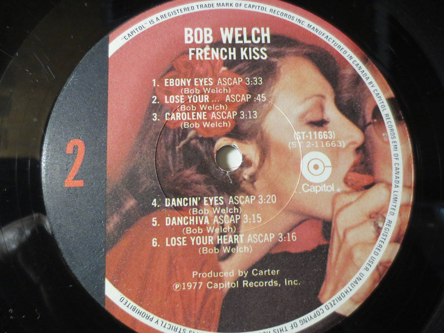 BOB WELCH, French KISS, Bob Welch Record, Bob Welch Album, Bob Welch Lp, Rock Record, Vinyl Record, Rock Vinyl, 1977 Record