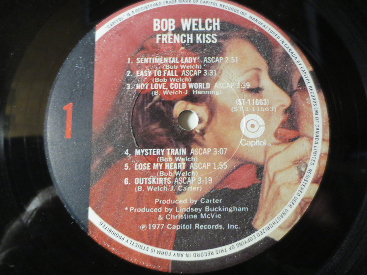 BOB WELCH, French KISS, Bob Welch Record, Bob Welch Album, Bob Welch Lp, Rock Record, Vinyl Record, Rock Vinyl, 1977 Record