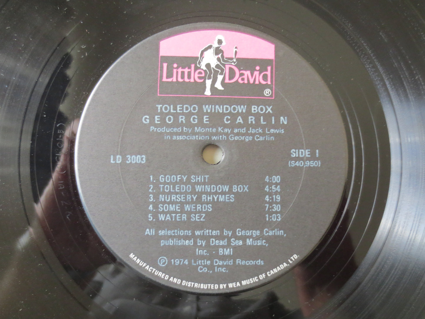 GEORGE CARLIN, TOLEDO Window Box, Comedy Record, George Carlin Album, Comedy Vinyl, George Carlin Lp, Comedy Lp, 1974 Record