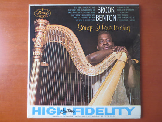 BROOK BENTON, Songs I LOVE to Sing, Brook Benton Record, Brook Benton Album, Brook Benton Lp, Vintage Vinyl, 1960 Record