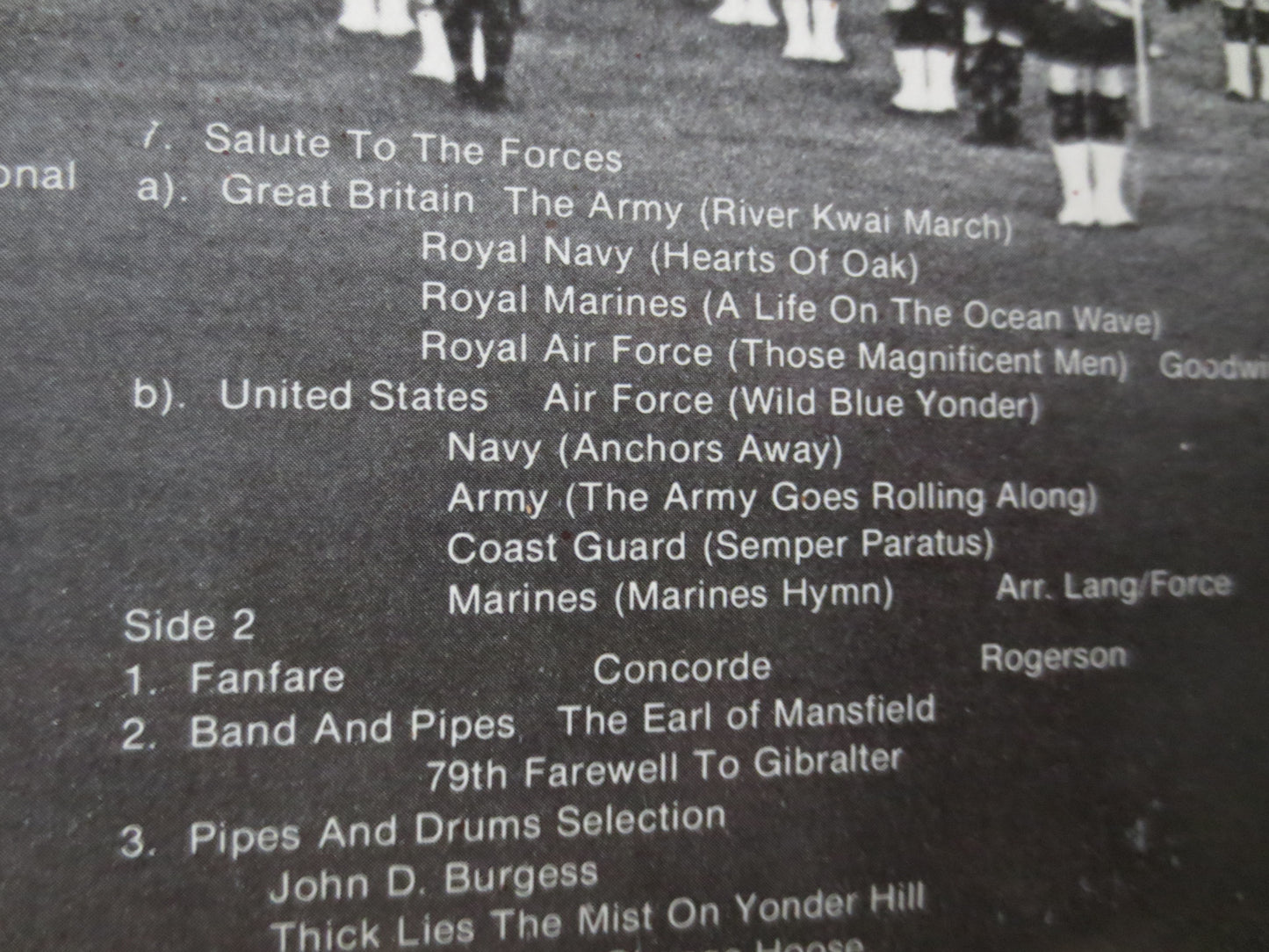 The BLACK WATCH, On TOUR, Scottish Bands, Marching Bands, Vinyl, Marching Band Albums, Marching Band Record, Drum Records