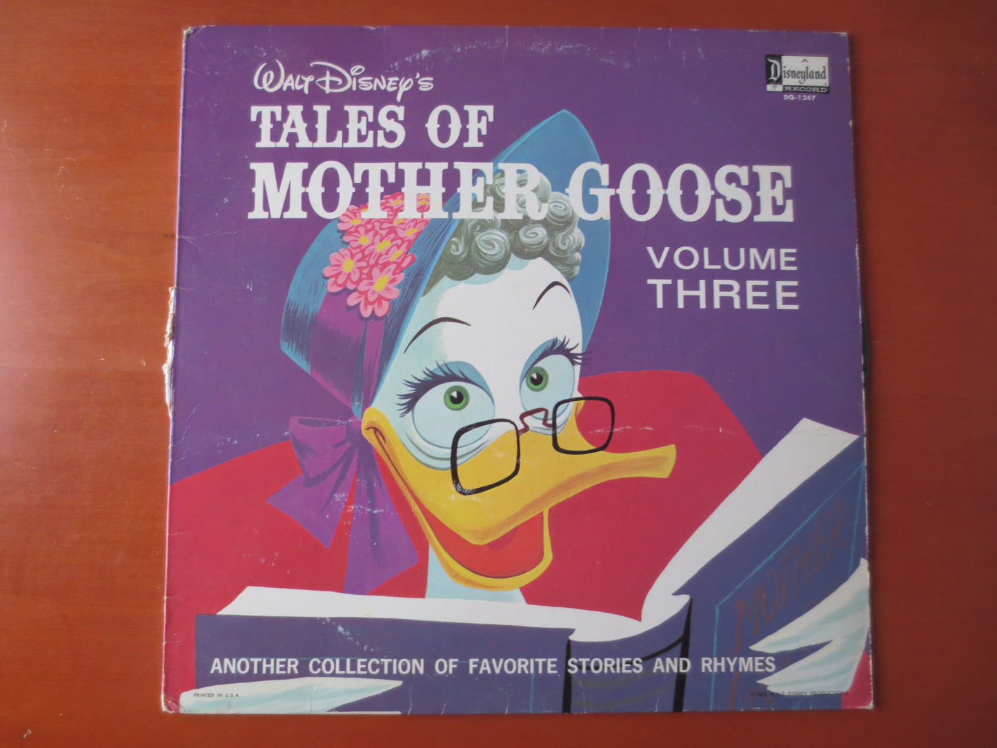 MOTHER GOOSE, Tales of Mother Goose, DISNEYLAND Records, Childrens Record, Kids Record, Vinyl, Disney Records, 1963 Records