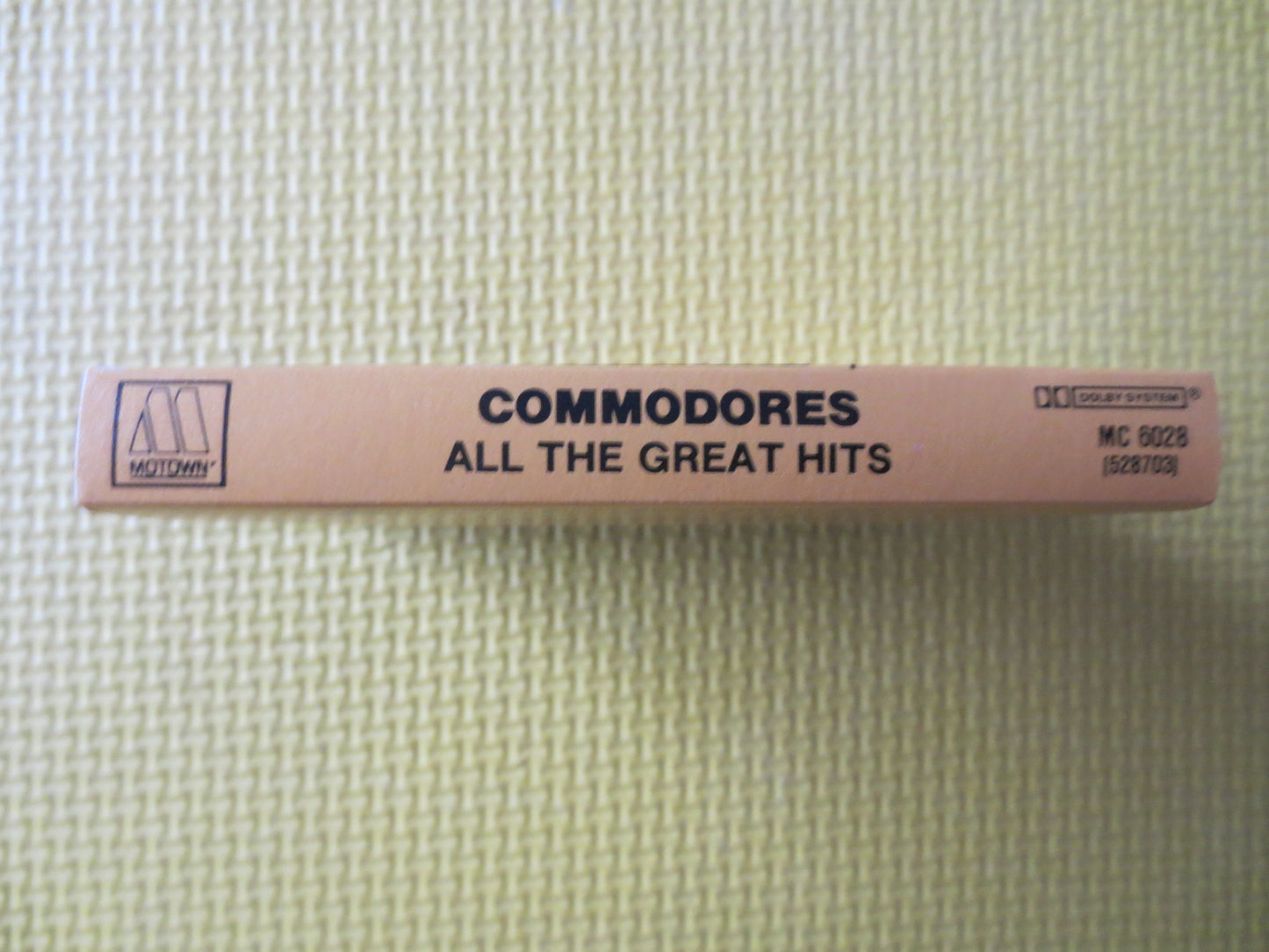 The COMMODORES, GREATEST Hits, COMMORDORES Cassette, Music Cassette, Music Tape, Cassette Music, Tape Music, 1983 Cassette