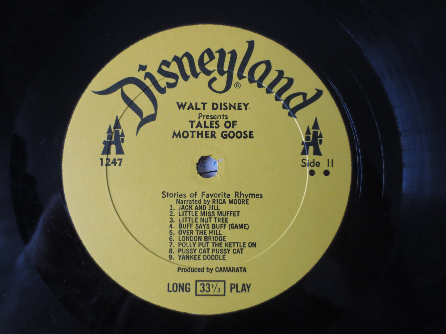 MOTHER GOOSE, Tales of Mother Goose, DISNEYLAND Records, Childrens Record, Kids Record, Vinyl, Disney Records, 1963 Records