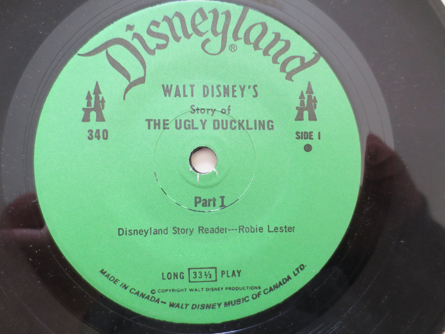 The UGLY DUCKING, DISNEYLAND Records, Disney Album, Disney Records, Disney Vinyl, Kids Lp, Disneyland Vinyl, 1970 Records