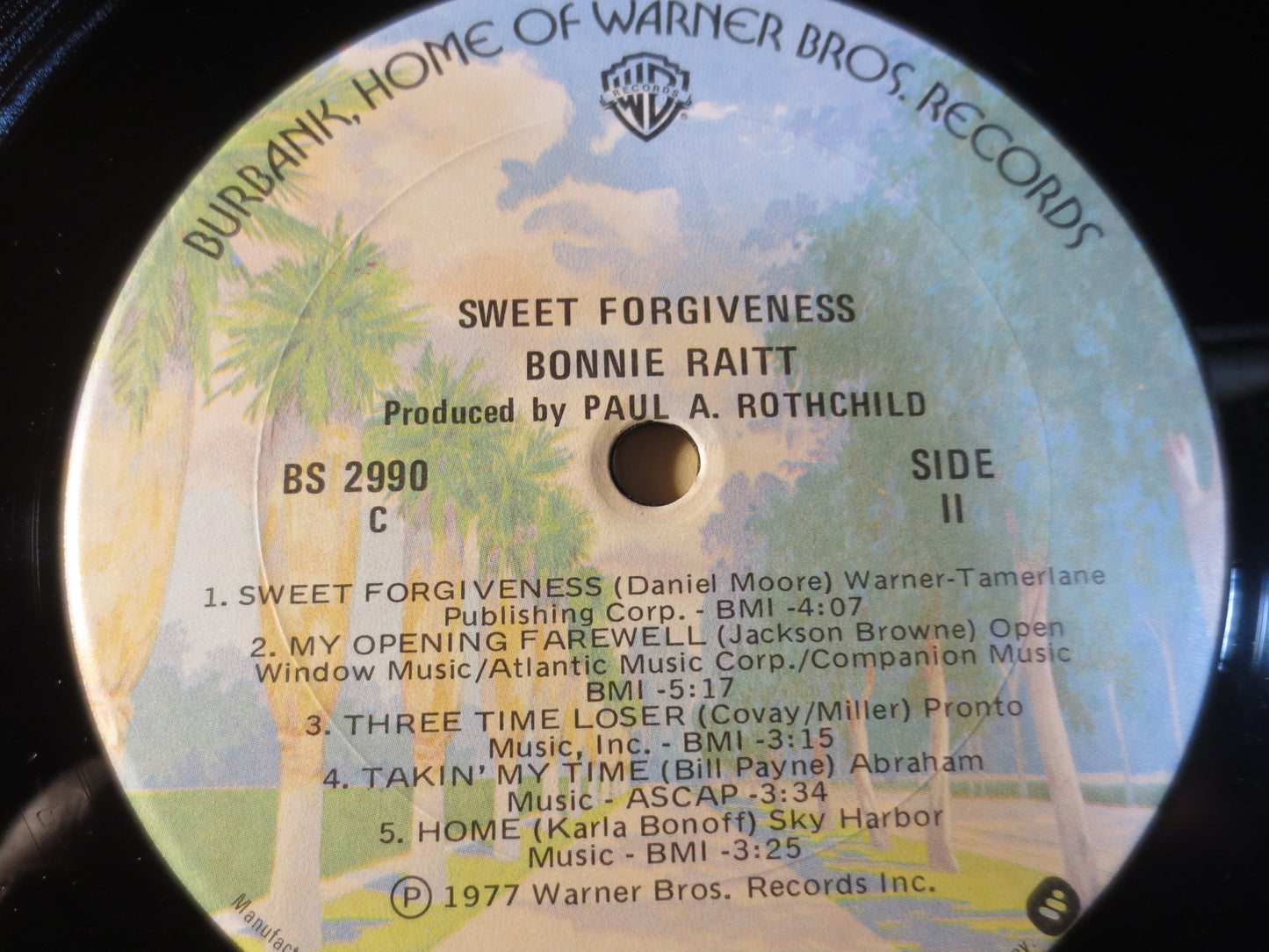 BONNIE RAITT, SWEET Forgiveness, Bonnie Raitt Record, Bonnie Raitt Album, Bonnie Raitt Lp, Country Record, Lp, 1977 Records