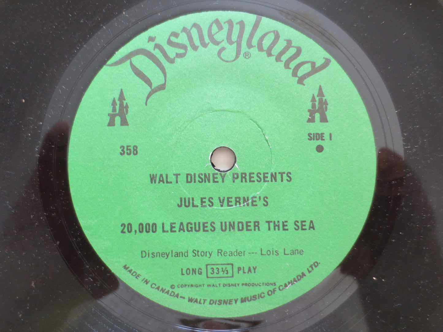 20000 LEAGUES Under the SEA, DISNEY Album, Disneyland Records, Disney Records, Childrens Records, Disney Lp, 1971 Records