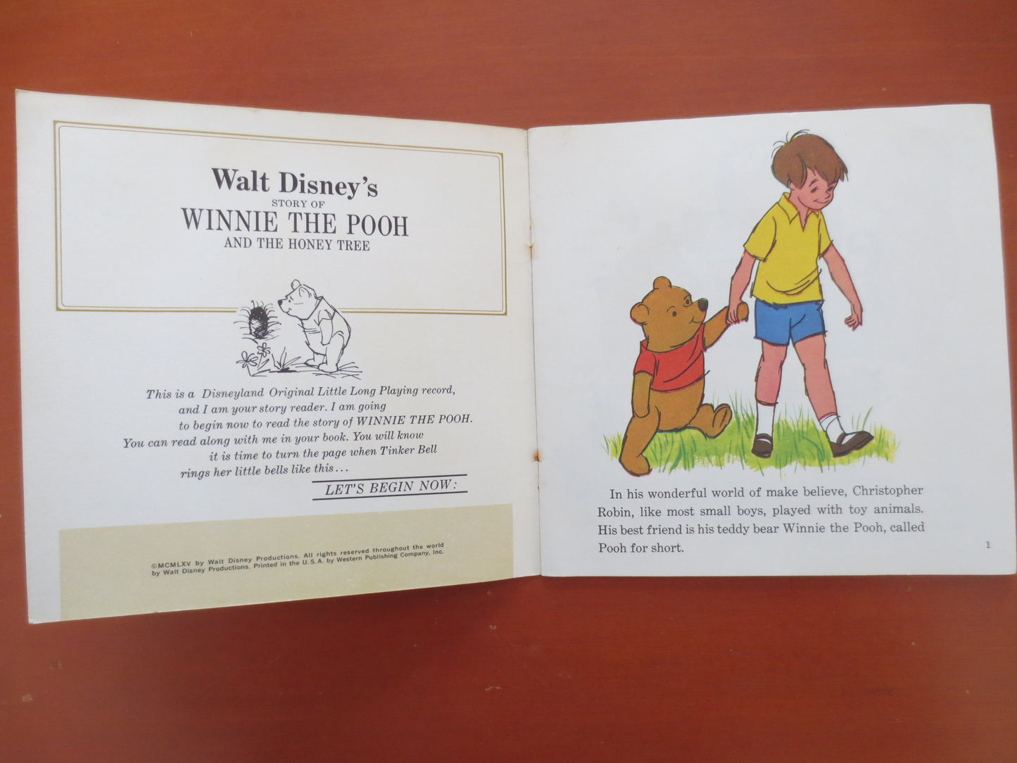 DISNEY Album, WINNIE the POOH, Disneyland Records, Disney Records, Childrens Records, Disney Lp, Vinyl Lp, lp, 1966 Records