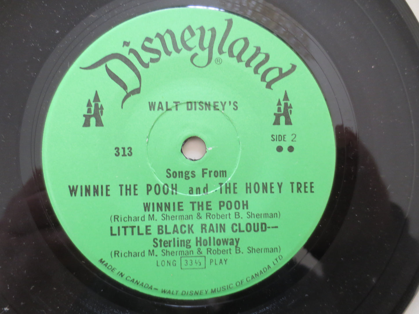 DISNEY Album, WINNIE the POOH, Disneyland Records, Disney Records, Childrens Records, Disney Lp, Vinyl Lp, lp, 1966 Records