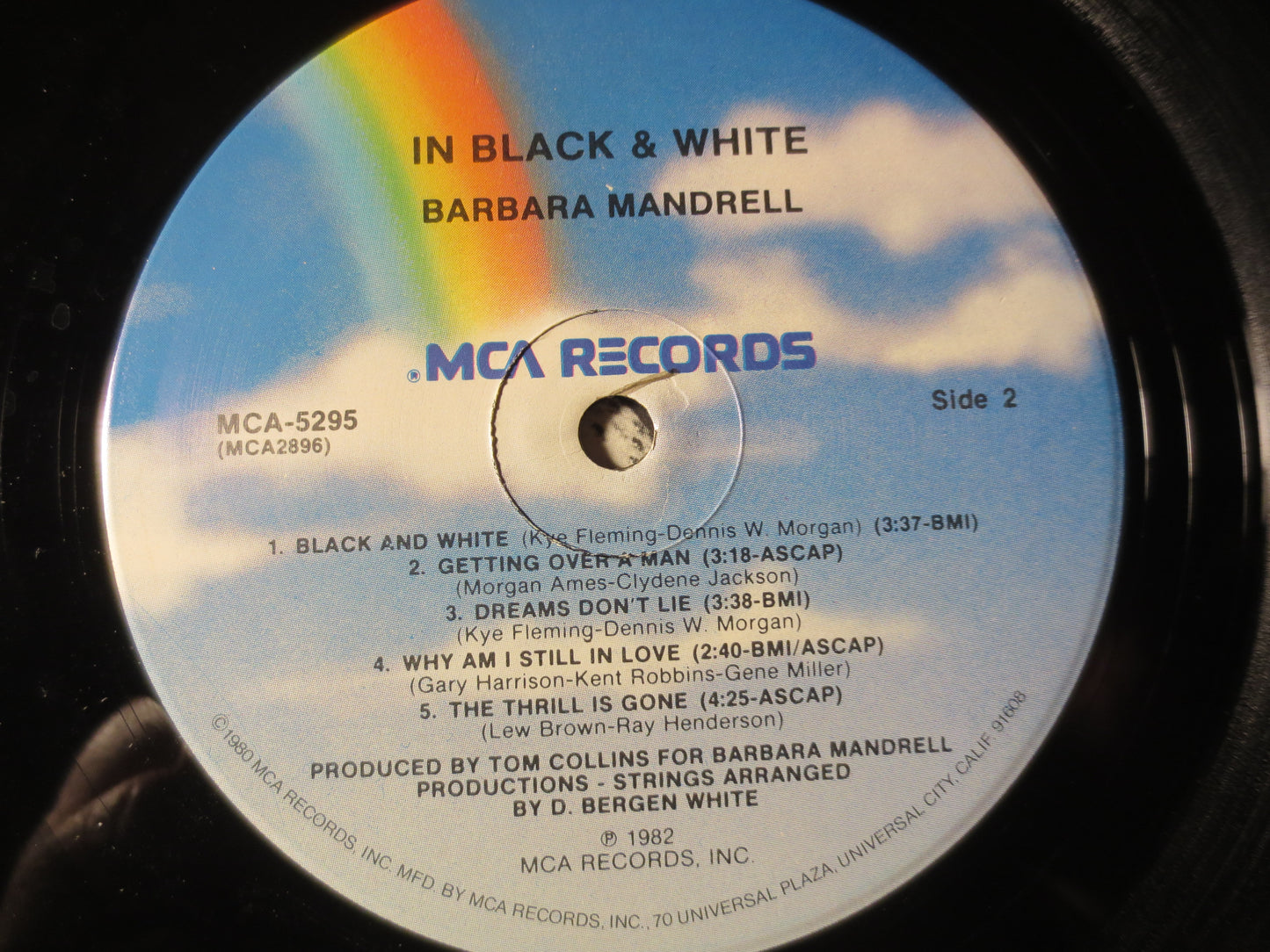 BARBARA MANDRELL, In Black and White, Barbara Mandrell Lp, Country Record, Record Vinyl, Lps, Vinyl Record, 1982 Records