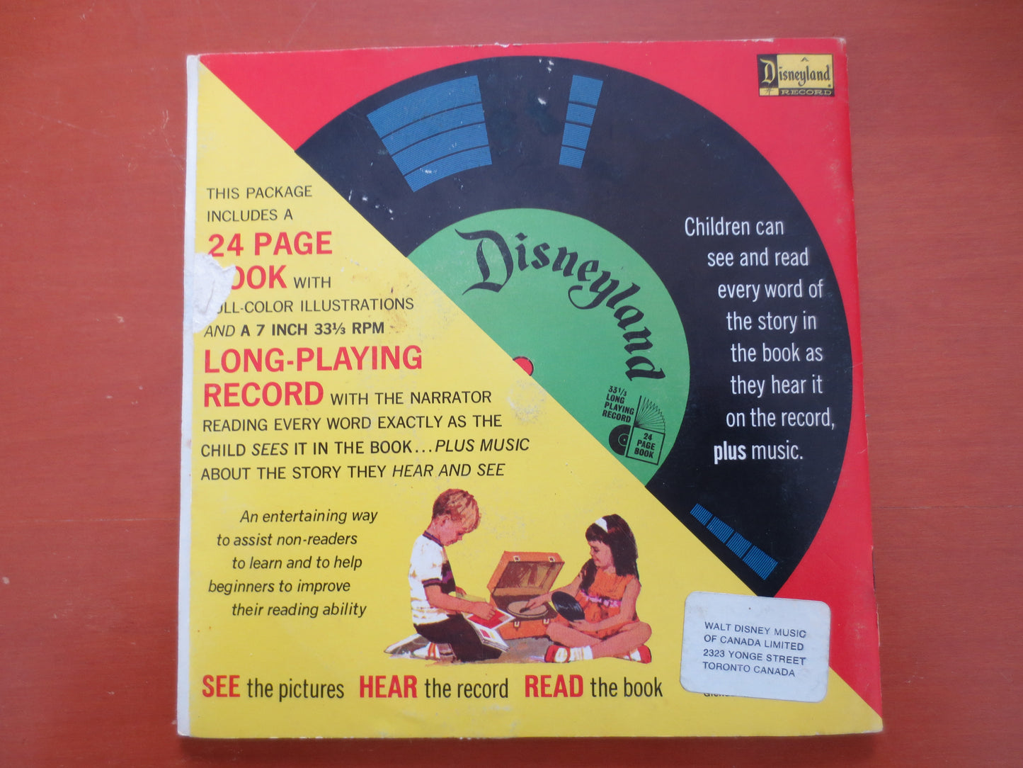 DISNEY Record, MICKEY and the BEANSTALK, Disneyland Records, Disney Album, Disney Vinyl, Kids Record, Vinyl, 1970 Records