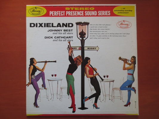 DIXIELAND, JOHNNY BEST, Dixieland Album, Ragtime Records, Honky-Tonk Records, Dixieland Lp, Vintage Vinyl, Lp, 1961 Records