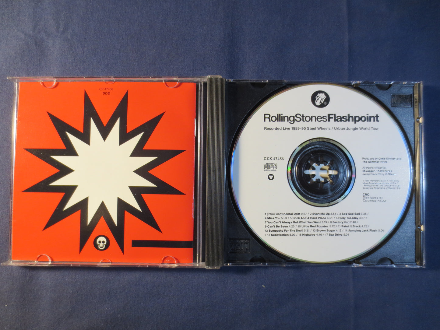 ROLLING STONES, FLASHPOINT, Rolling Stones Cd, Rolling Stones Album, Rolling Stones Albums, Rock Music Cd, 1991 Compact Discs