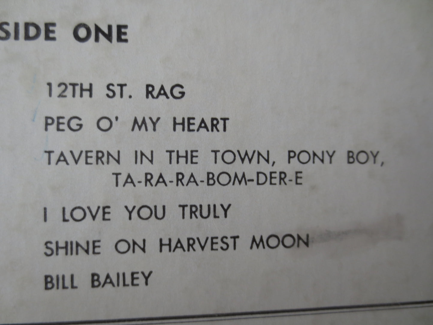 ACE O'DONNELL, Honky Tonk PIANO, Ace O'Donnell Albums, Ragtime Records, Ragtime Albums, Honky Tonk Albums, Lp, 1957 Records