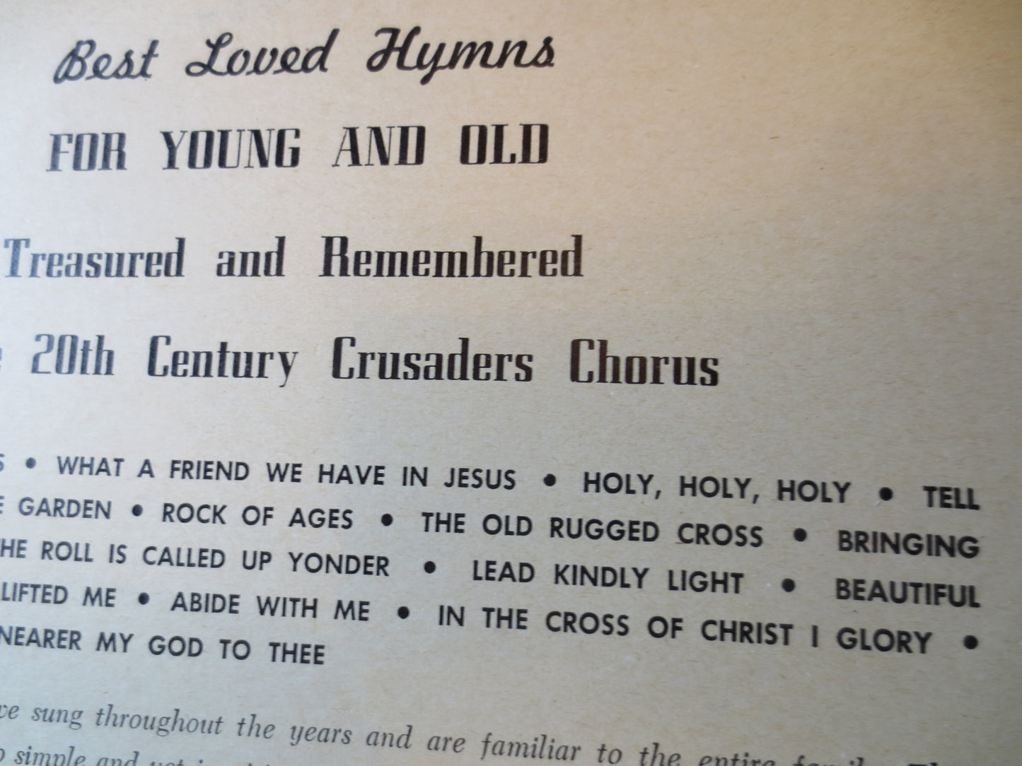 BEST LOVED Hymns, CHRISTMAS Music, Christmas Songs, Christmas Carols, Christmas Hymns, lps, Christmas lps, Lp, 1965 Records