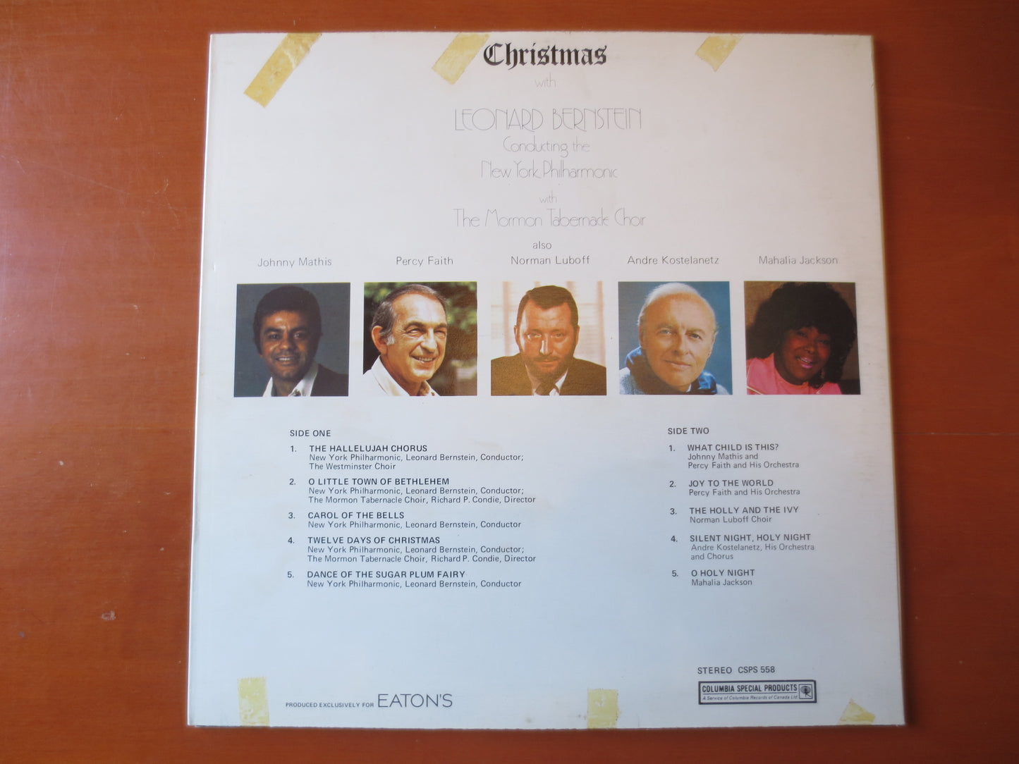 LEONARD BERNSTEIN, CHRISTMAS Music, Christmas Songs, Christmas Carols, Christmas Hymns, lps, Classical lps, 1974 Records