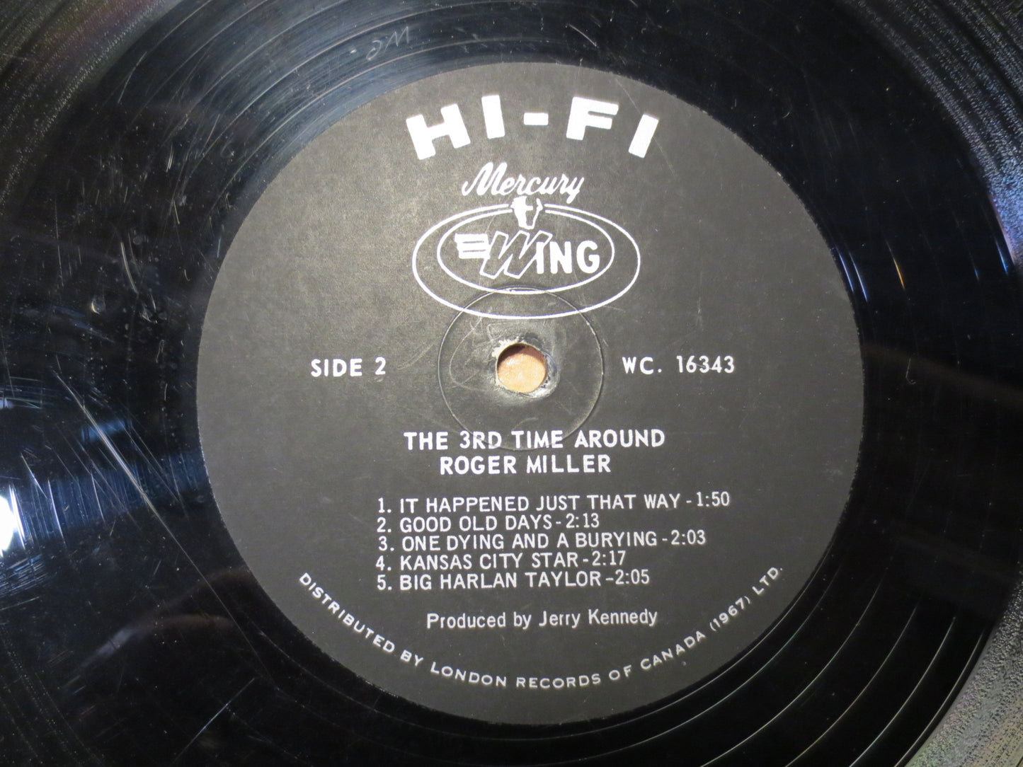 ROGER MILLER Record, The 3rd Time Around, Roger Miller Album, Roger Miller Vinyl, Roger Miller Lp, Vinyl Lp, 1965 Records