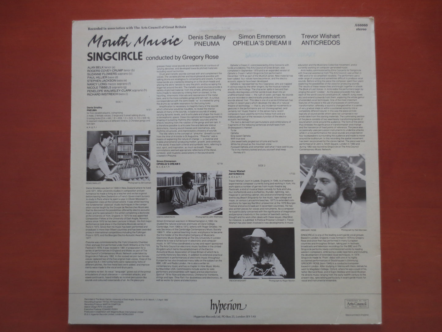 SING CIRCLE, Mouth MUSIC,  Sing Circle Album, Sing Circle Lp, Mouth Music Album, Mouth Music Lp, Vocal Album, 1982 Records