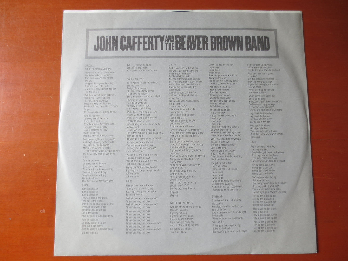 JOHN CAFFERTY, TOUGH All Over, Beaver Brown Band, Vintage Vinyl, Record Vinyl, Vinyl Record, Vinyl, Rock lps, 1985 Records