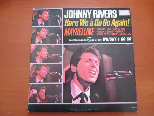 JOHNNY RIVERS, Here We a Go Go Again, Johnny Rivers Lp, Vintage Vinyl, Record Vinyl, Record, Vinyl Record, Lp, 1964 Records