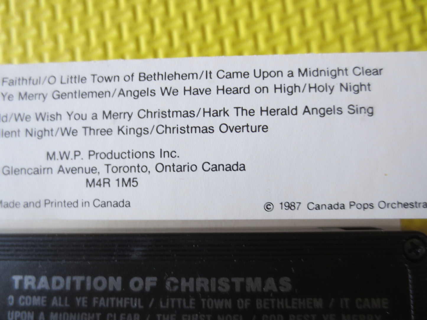 CHRISTMAS Cassette, CHRISTMAS Tape, CHRISTMAS Lp, Tape Cassette, Music Cassette, Christmas Album, Cassettes, 1987 Cassette